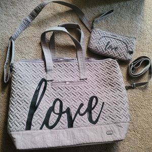Lug Love aerial tote and flyer bag set